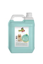 Ficha técnica e caractérísticas do produto Shampoo para Cães 2X1 Aloe Vera -Uso Profissional 5L - Power Pet