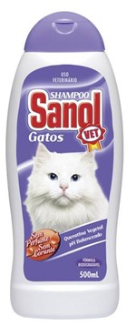 Shampoo para Gato Vet 500 Ml Sanol com 12 - Sanol Dog