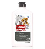 Ficha técnica e caractérísticas do produto Shampoo Peróxido de Benzoila para Cachorro, Gato, Cavalo, Bactericida Seborreico Novapiel Sanol 500ml