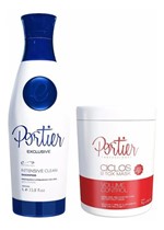 Ficha técnica e caractérísticas do produto Shampoo Portier Exclusive 1L Passo 1 + Botox Ciclos Mask 1kg