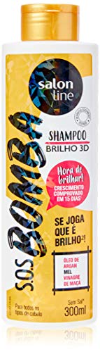 Ficha técnica e caractérísticas do produto Shampoo S. O. S Bomba Brilho 3D, Salon Line, 300ml