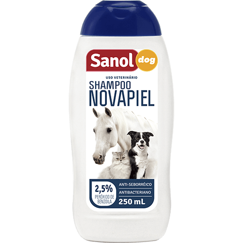 Ficha técnica e caractérísticas do produto Shampoo Sanol Dog Novapiel para Cães, Gatos e Cavalos - 500 Ml 250ml