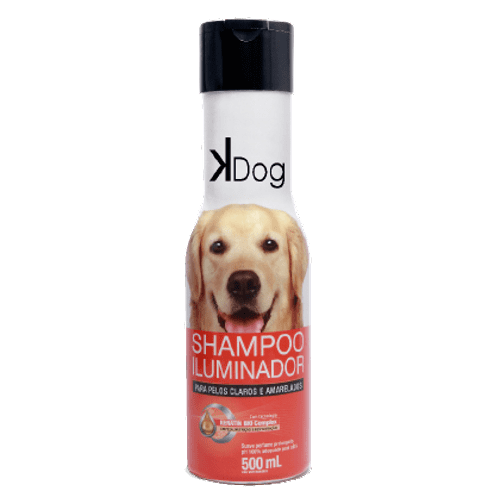 Shampoo Sanol KDog Iluminador para Cães e Gatos de Pelos Claros e Amarelados 500ml