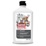 Shampoo Sanol Novapiel Antisseborréico e Antibacteriano à Base de Peróxido de Benzoila - Total Química (500 Ml)