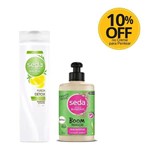 Shampoo Seda Recarga Natural Pureza Detox Ganhe 10% Off Creme para Pentear Seda Boom Transição 295ml