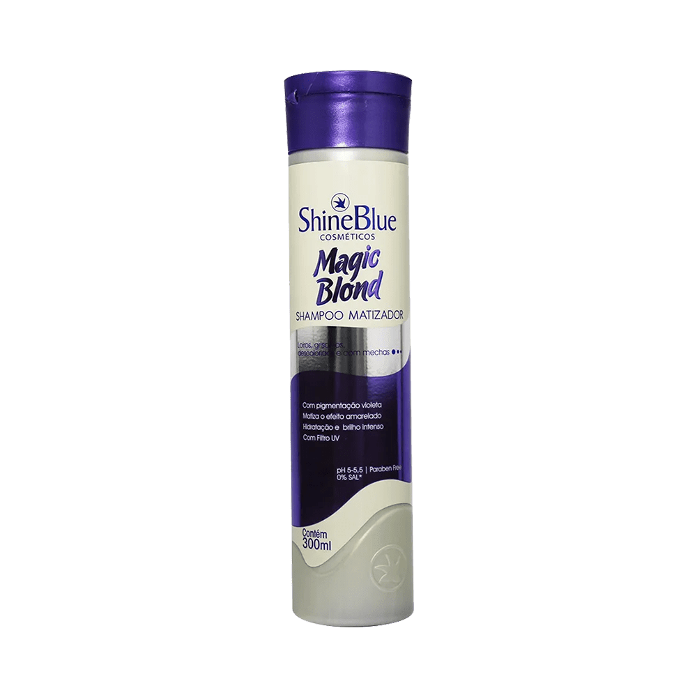 Ficha técnica e caractérísticas do produto Shampoo Shine Blue Magic Blond 300ml