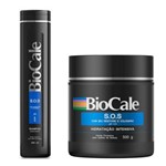 Ficha técnica e caractérísticas do produto Shampoo SOS - 300 Ml + Máscara de Hidratação SOS - 500g Biocale