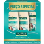 Ficha técnica e caractérísticas do produto Shampoo 2 Unidades + Condicionador 1Unidade Palmolive Cuidado Absoluto Cacau 350ml