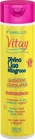 Ficha técnica e caractérísticas do produto Shampoo Vitay Divino Liso Milagroso