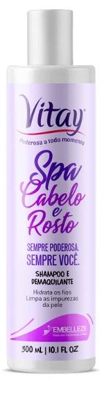 Ficha técnica e caractérísticas do produto Shampoo Vitay Spa Cabelo e Rosto Demaquilante