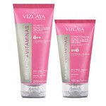 Ficha técnica e caractérísticas do produto Shampoo Vizcaya Brilho com Vitaminas 200ml + Condicionador Vizcaya Brilho com Vitaminas 150ml - VIZCAYA
