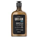 Ficha técnica e caractérísticas do produto Shampoo 3x1 Farmaervas Urban Men 240ml