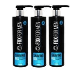 Ficha técnica e caractérísticas do produto Shaving Gel De Barbear Fox For Men 500g Caixa Com 3 Unidades