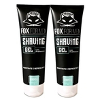 Ficha técnica e caractérísticas do produto Shaving Gel De Barbear Fox For Men 285g 2 Unidades