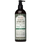 Shea Terra Orgânicos African Preto Soap Sabonete Liquido Body Menthe - 16 oz