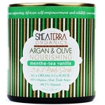 Shea Terra Orgânicos Argan and Olive 2-in-1 Body Scrub Menthe Vanilla - 8 oz