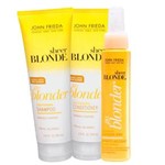 Sheer Blonde Go Blonder Lightening John Frieda - Kit de Shampoo + Condicionador + Spray Kit - 250ml + 250ml + 103ml