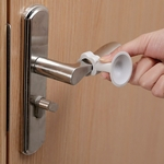 Ficha técnica e caractérísticas do produto Silicone Decor Door Stop Doorknob parede traseira Protector Bater Pad Grey