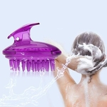Ficha técnica e caractérísticas do produto Silicone Shampoo Corpo Scalp chuveiro de lavagem Massagem cabelo Massager Comb Escova