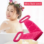 Ficha técnica e caractérísticas do produto Silicone Voltar Bath Shower Body Wash Belt escova Toalha de banho Escova esfoliante corporal