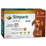 Ficha técnica e caractérísticas do produto Simparic 20Mg Anti Pulga e Carrapato Cães de 5,1 a 10g 1 Comprimido - Zoetis