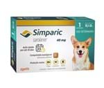 Ficha técnica e caractérísticas do produto Simparic 40mg Zoetis 1 Comp Antipulgas Cães 10,1 a 20kg