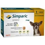 Ficha técnica e caractérísticas do produto Simparic 5mg 1 Comprimido - 1,3 - 2,5Kg