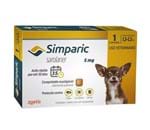 Ficha técnica e caractérísticas do produto Simparic 5mg Zoetis 1 Comp Antipulgas Cães 1,3 a 2,5kg