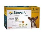 Ficha técnica e caractérísticas do produto Simparic 5mg Zoetis 3 Comp Antipulgas Cães 1,3 a 2,5kg