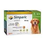 Ficha técnica e caractérísticas do produto Simparic 80Mg Anti Pulga e Carrapato Cães de 20,1 a 40g 1 Comprimido - Zoetis