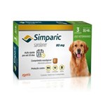 Ficha técnica e caractérísticas do produto Simparic 80mg Anti Pulga E Carrapato Cães De 20 A 40kg 3 Comprimidos - Zoetis