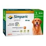 Ficha técnica e caractérísticas do produto Simparic 80mg para Cães de 20,1 a 40kg com 1 Comprimido Mastigável