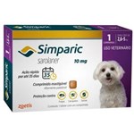 Ficha técnica e caractérísticas do produto Simparic Anti Pulgas e Carrapatos Cães de 2,6 a 05 KG 10 Mg 1 Comprimido - Zoetis
