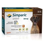 Ficha técnica e caractérísticas do produto Simparic Antipulgas Cães 40,1 a 60kg 1 Comprimido 120mg
