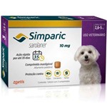 Ficha técnica e caractérísticas do produto Simparic Antipulgas Cães 2,6 a 5kg 1 Comprimido 10mg