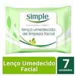 Ficha técnica e caractérísticas do produto Simple Cleansing Lenço de Limpeza Facial e Demaquilante 7 Unidades
