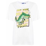 Ficha técnica e caractérísticas do produto SJYP Camiseta com Estampa de Dinossauro - Branco