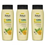 Ficha técnica e caractérísticas do produto Skala Bomba de Vitaminas C/ Banana Shampoo 350ml (Kit C/03)