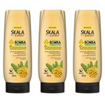 Ficha técnica e caractérísticas do produto Skala Bomba de Vitaminas com Banana Condicionador 350ml - Kit com 03