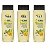 Ficha técnica e caractérísticas do produto Skala Bomba de Vitaminas com Banana Shampoo 350ml - Kit com 03