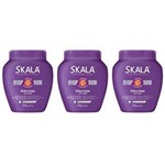 Ficha técnica e caractérísticas do produto Skala Extra Lisos Creme de Cabelo 1kg - Kit com 03