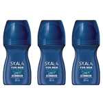 Ficha técnica e caractérísticas do produto Skala For Men Extreme Desodorante Rollon 60Ml Kit Com 3