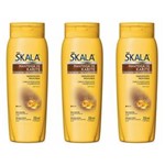 Ficha técnica e caractérísticas do produto Skala Manteiga de Karité Shampoo se Sal 350ml - Kit com 03