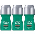 Ficha técnica e caractérísticas do produto Skala Sport Desodorante Rollon For Men 60ml (Kit C/03)