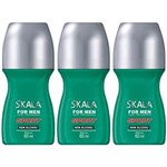 Ficha técnica e caractérísticas do produto Skala Sport Desodorante Rollon For Men 60ml - Kit com 03
