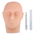 Ficha técnica e caractérísticas do produto Skin Suture Facial Model Head Mold Soft Silicone Surgery Training Practice Accessory