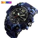 Ficha técnica e caractérísticas do produto SKMEI Men Sport Watch Dual Display Analog Digital LED Electronic Wrist Watches
