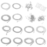 Ficha técnica e caractérísticas do produto Sliver Link Chain Accessories Kit para colar pulseira Fazer jóias