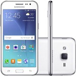 Ficha técnica e caractérísticas do produto Smartphone Samsung Galaxy J2 Duos Dual Chip Android Tela 4.7" 8GB 4G Wi-Fi Câmera 5MP com TV Digital - Branco