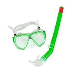 Ficha técnica e caractérísticas do produto Snorkel com Máscara Premium Verde Belfix 3970 - Único - Verde